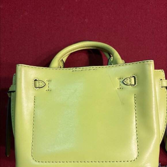 NWOT Michael Kors Mercer Neon Green Satchel - Picture 6 of 8